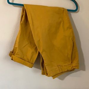 Mustard Gold Gap Girlfriend Chino Khakis